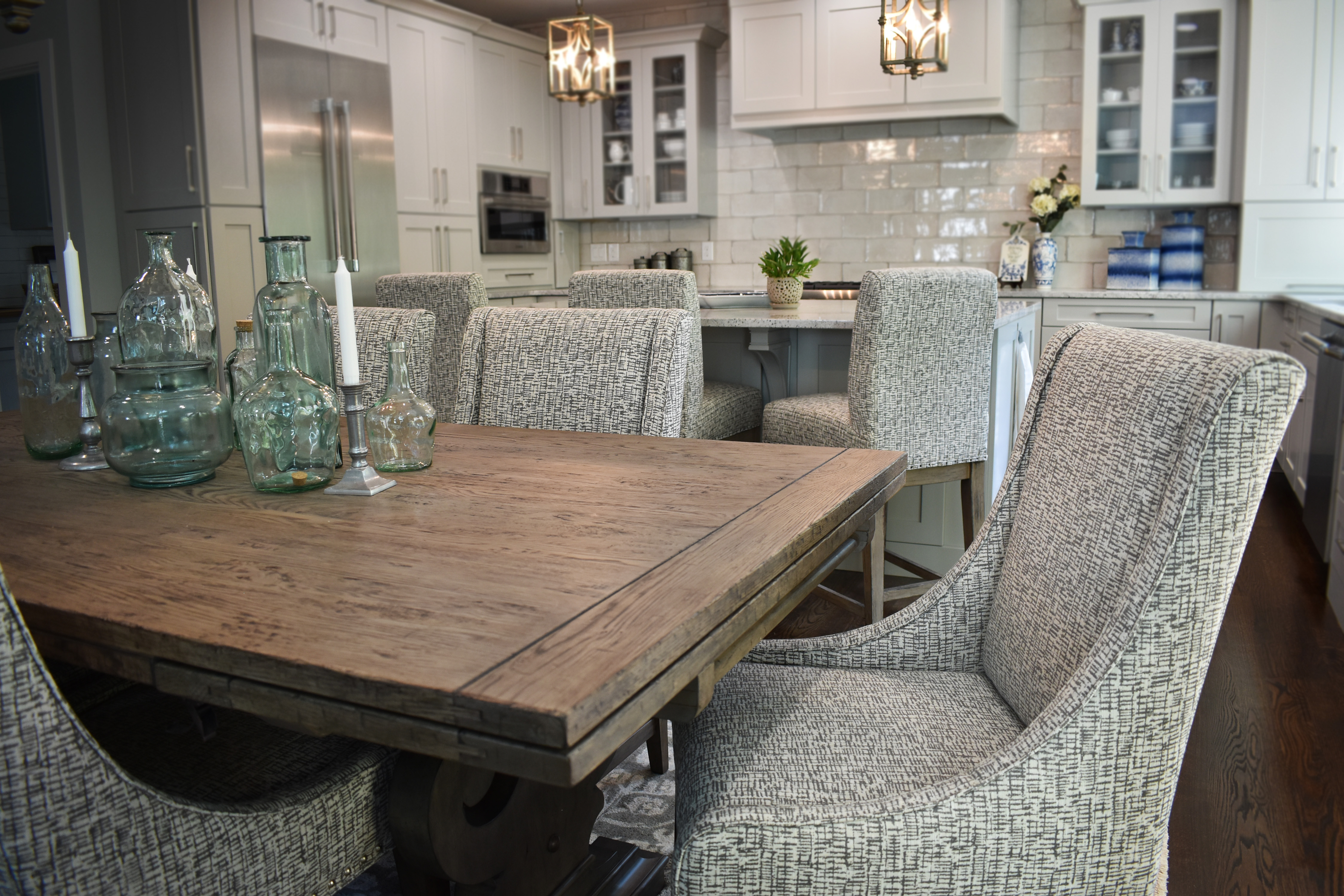 Recover Dining Room Chairs with Performance Fabric